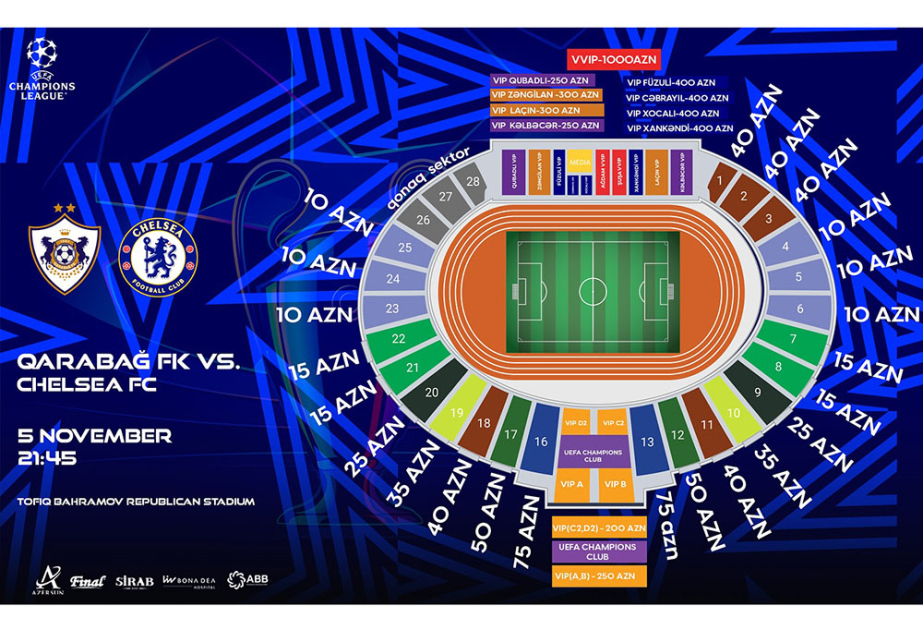 “Qarabağ”–“Çelsi” oyununun biletlərinin qanunsuz satışı ilə bağlı araşdırma aparılır